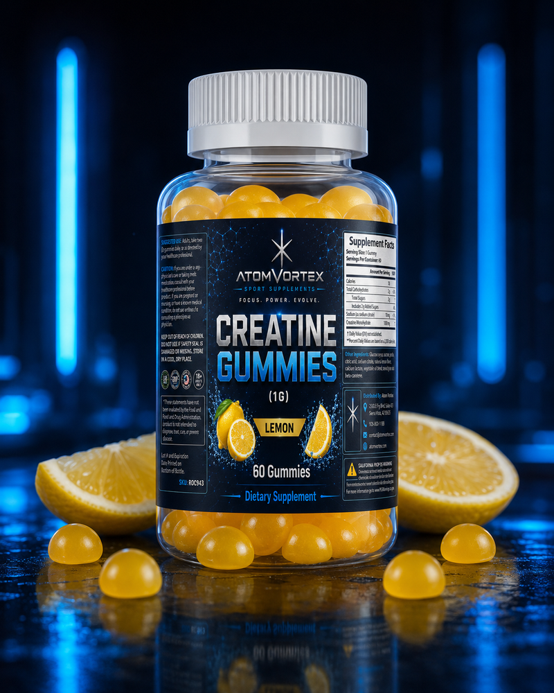 Atom Vortex Creatine Gummies — Lemon