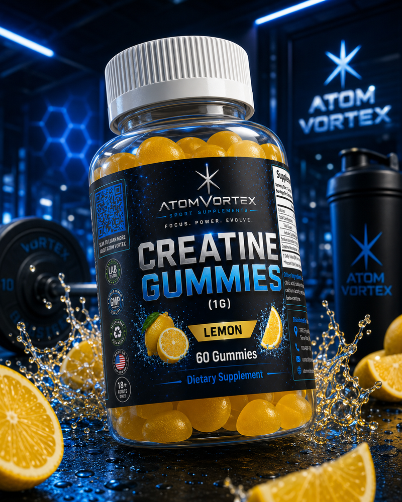 Atom Vortex Creatine Gummies — Lemon