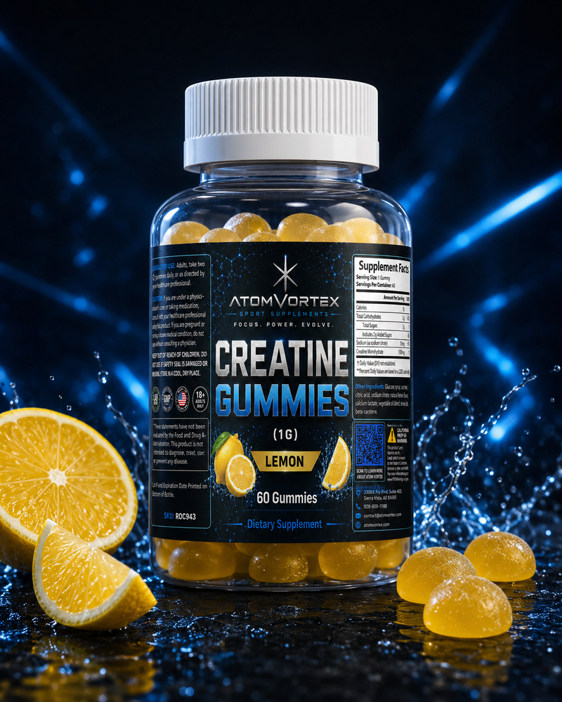 Atom Vortex Creatine Gummies — Lemon