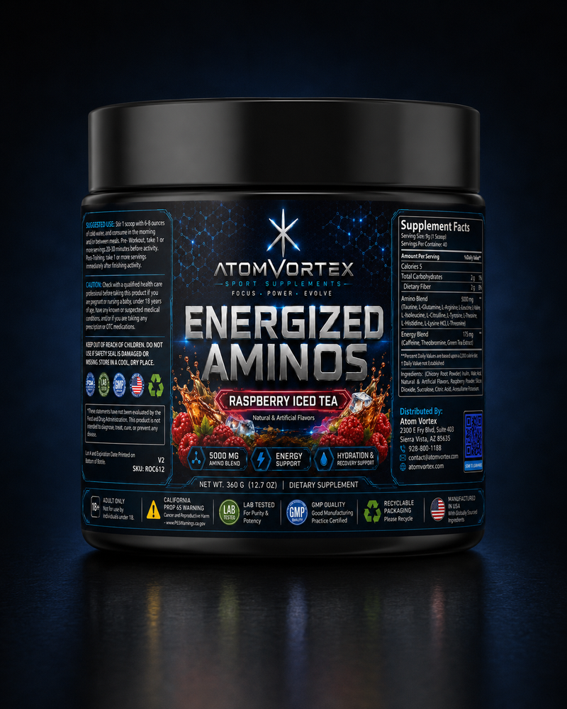 Energized Aminos — Raspberry Iced Tea