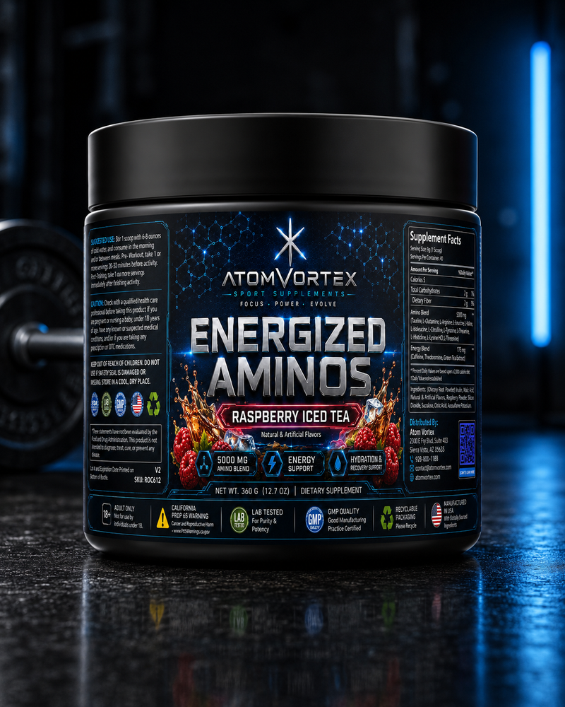 Energized Aminos — Raspberry Iced Tea