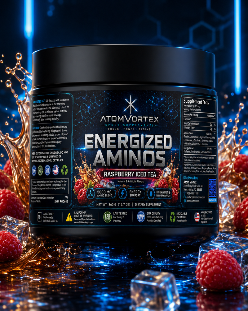 Energized Aminos — Raspberry Iced Tea
