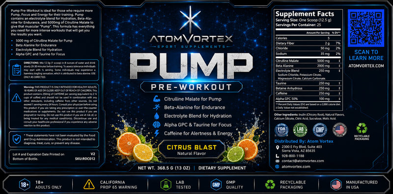 Pump Pre-Workout — Citrus Blast