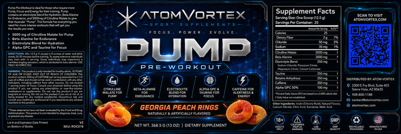 Pump Pre-Workout — Georgia Peach