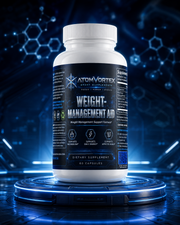 AtomVortex weight-management aid supplement bottle, 60 capsules