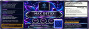 MAX DETOX ACAI BERRY COMPLEX supplement facts label panel