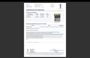 Certificate of Analysis for MAX DETOX ACAI BERRY COMPLEX