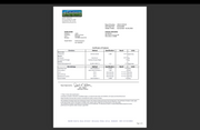 Supplement certificate document sheet with table of testing results and stamps