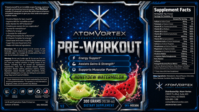 Pre-Workout — Honeydew Watermelon