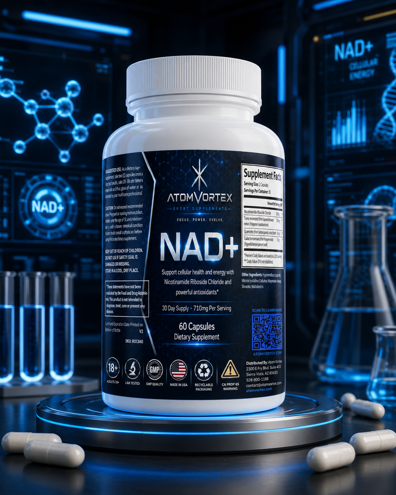 Atom Vortex NAD+ — Cellular Energy Support