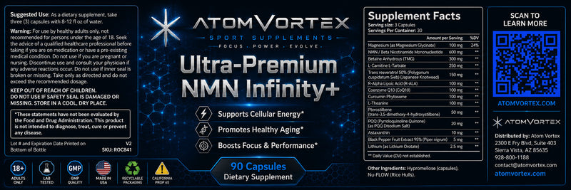 Atom Vortex Ultra-Premium NMN Infinity+